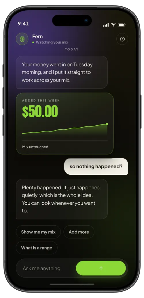 Fern investment update conversation